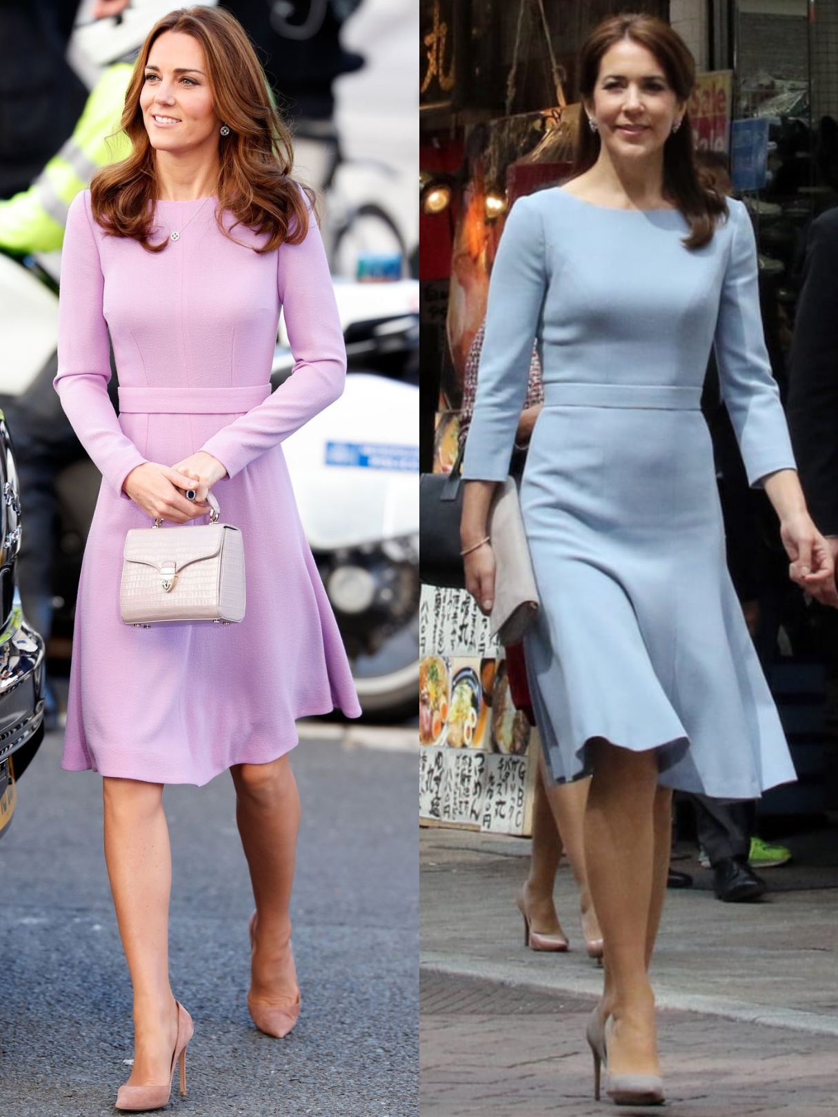 英国凯特vs丹麦玛丽王妃:长得像也就罢了,还总穿相似服装