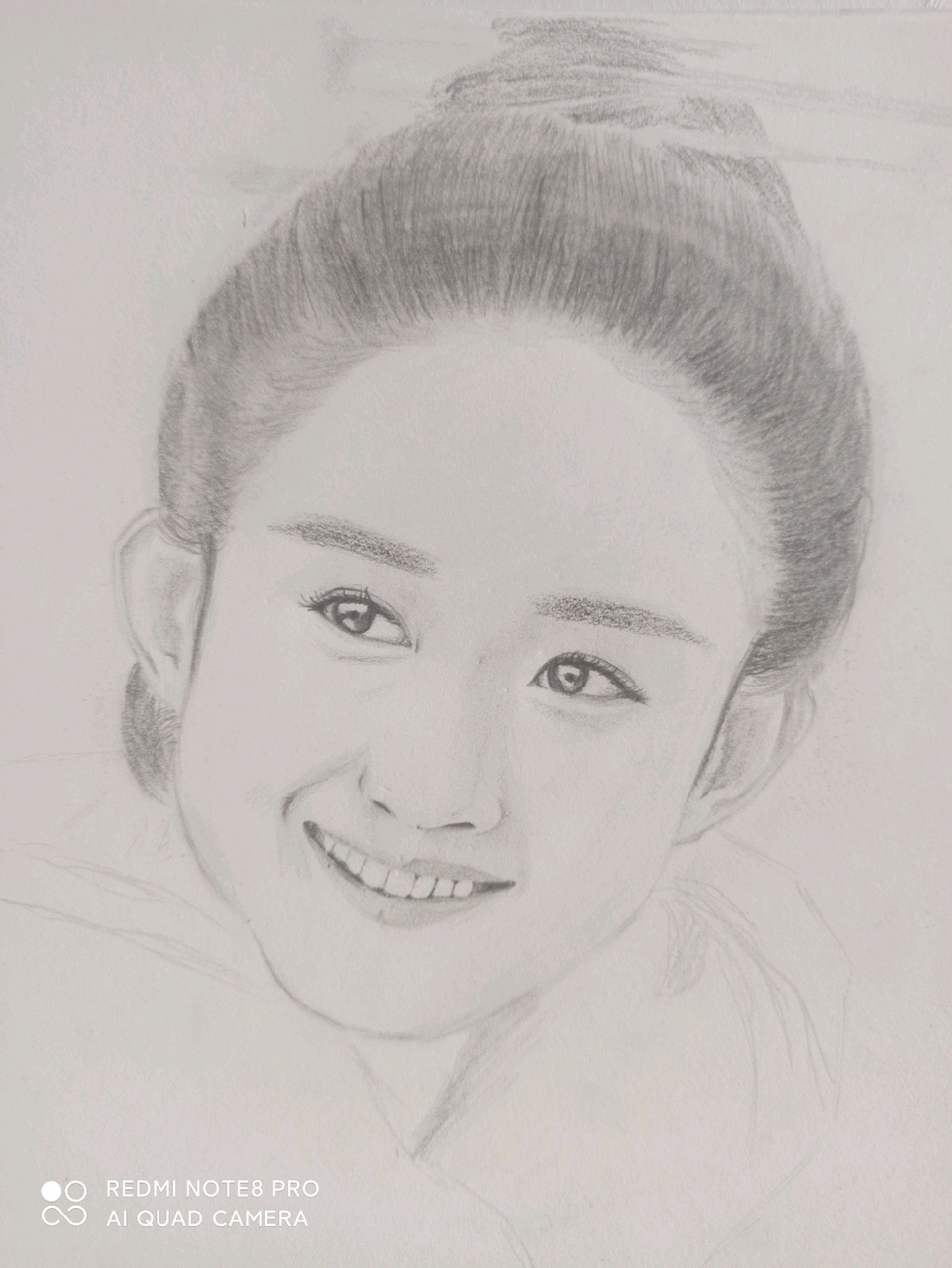 无基础纯爱好者的赵丽颖素描过程分享#养眼美女