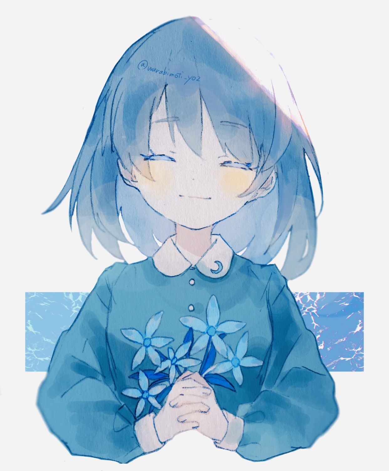 水彩画女孩——画师彩莉わらび作品欣赏