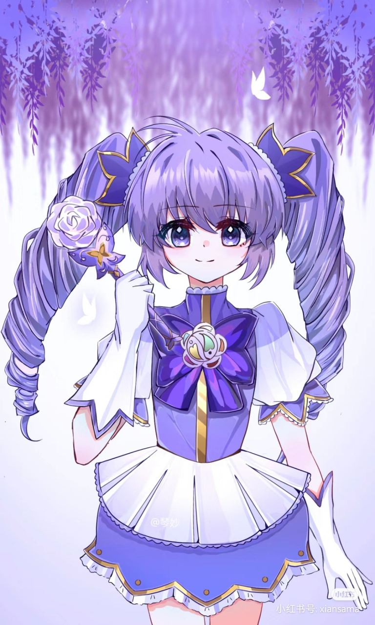 巴啦啦小魔仙的小千,我的童年小可爱[亲吻],多么般配的紫色啊,可爱极