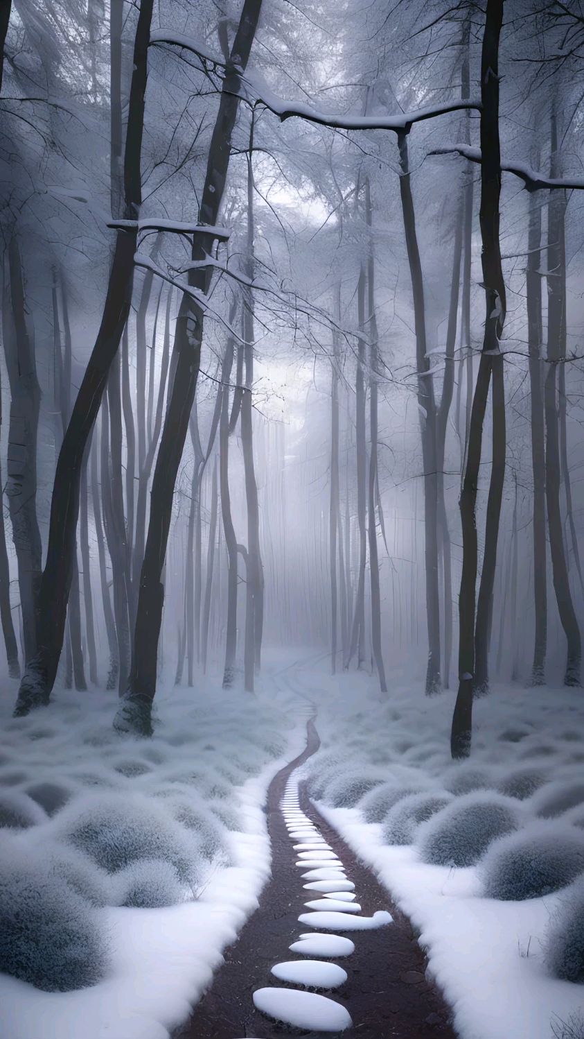 冬天的雪景,是大自然的馈赠,也是我们内心的净土.