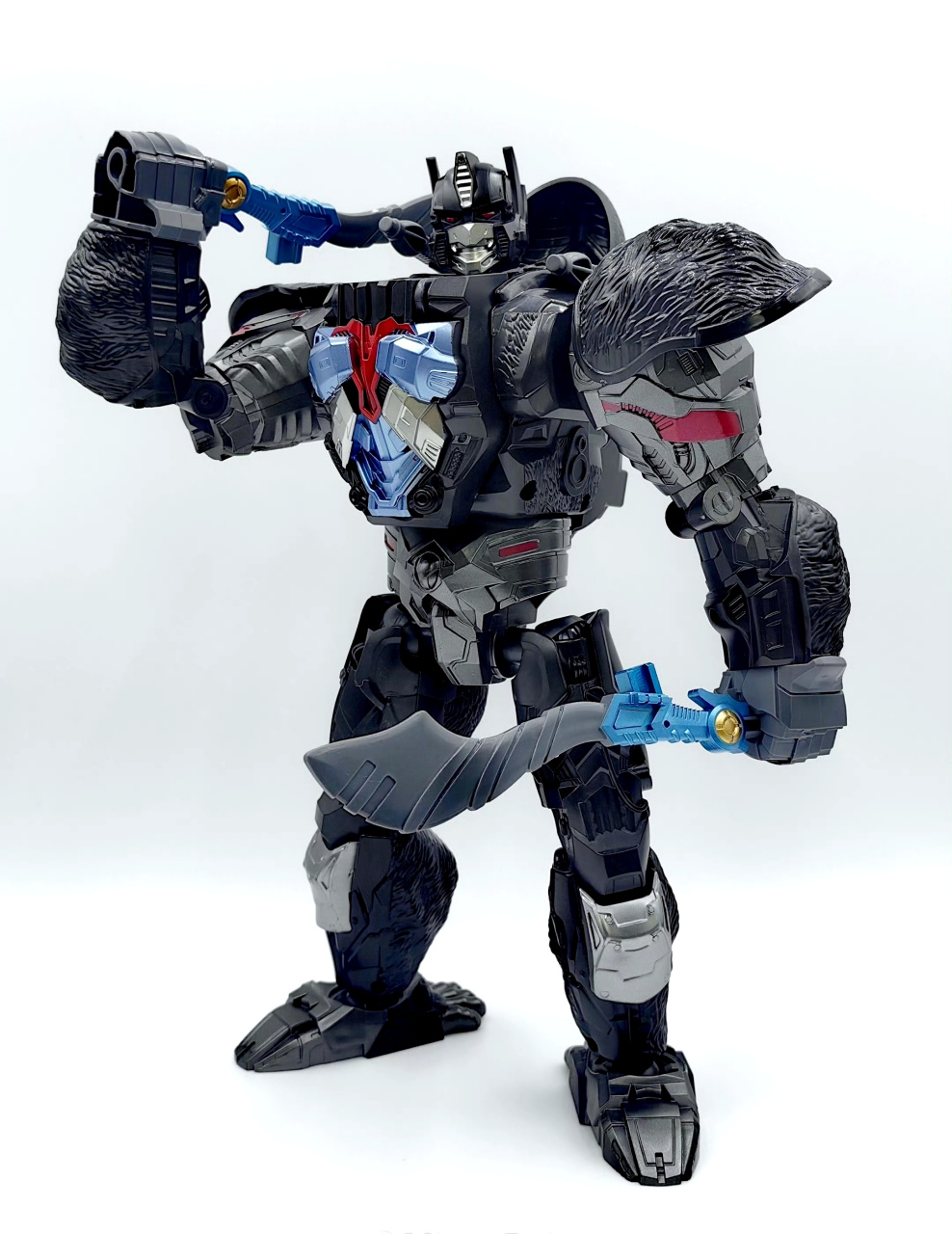 模型欣赏:佑虎模型 头高30厘米的超能勇士黑猩猩队长,by shentutoybox