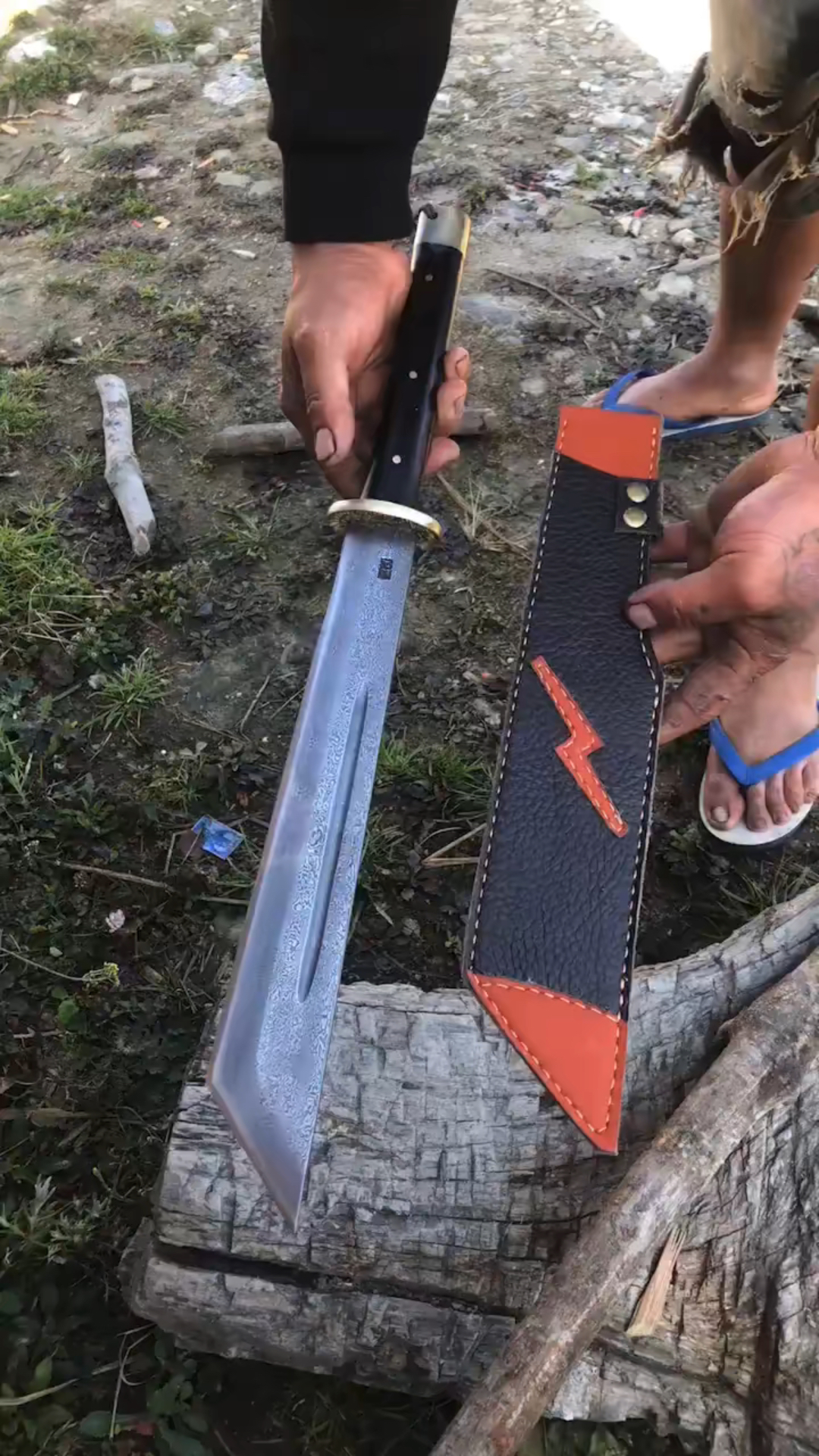 鉴赏,农村砍柴工具刀