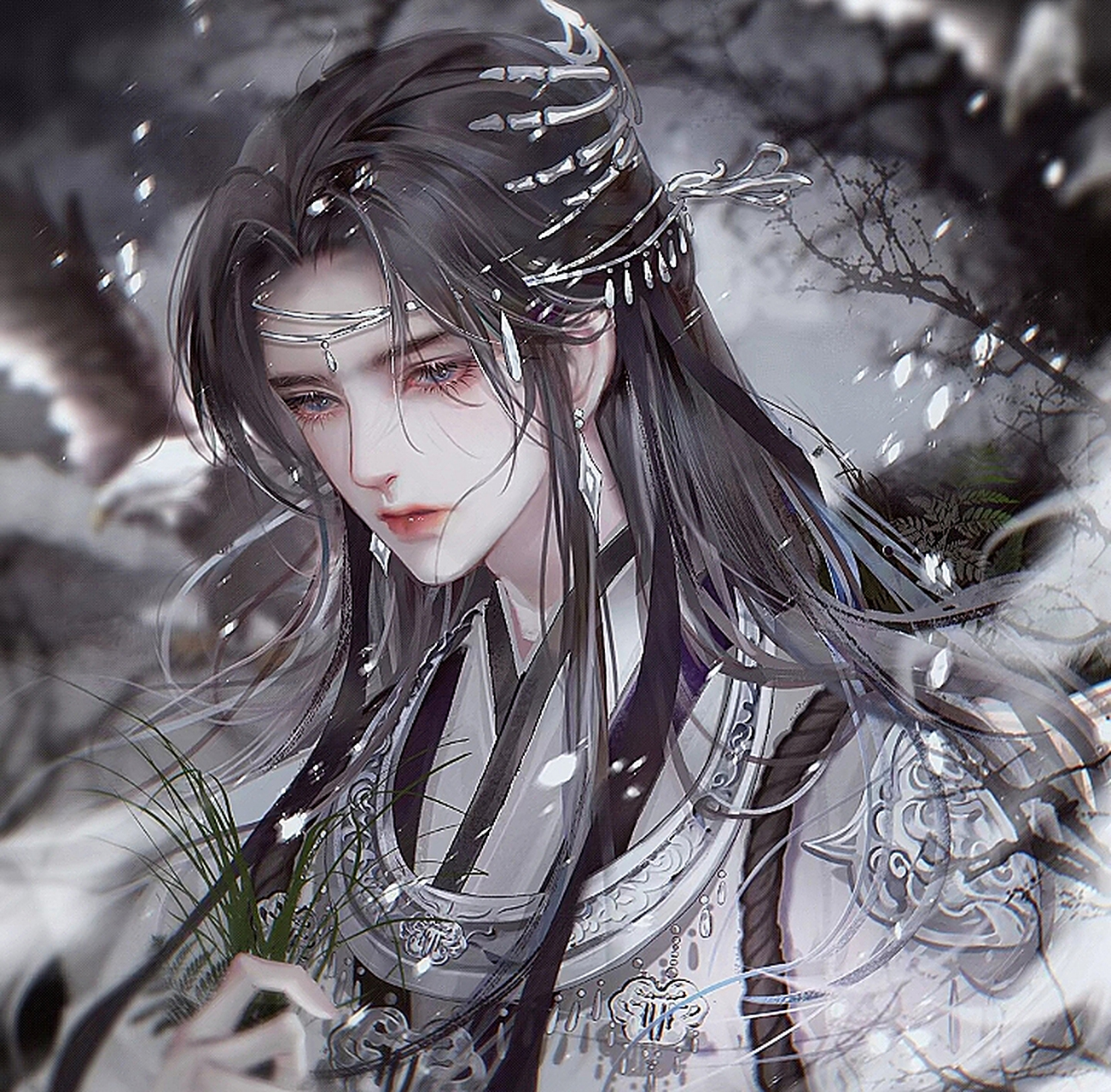 古风男生头像 晚霞洒遍鲜花 都不如你这朵玫瑰惹人喜爱373130