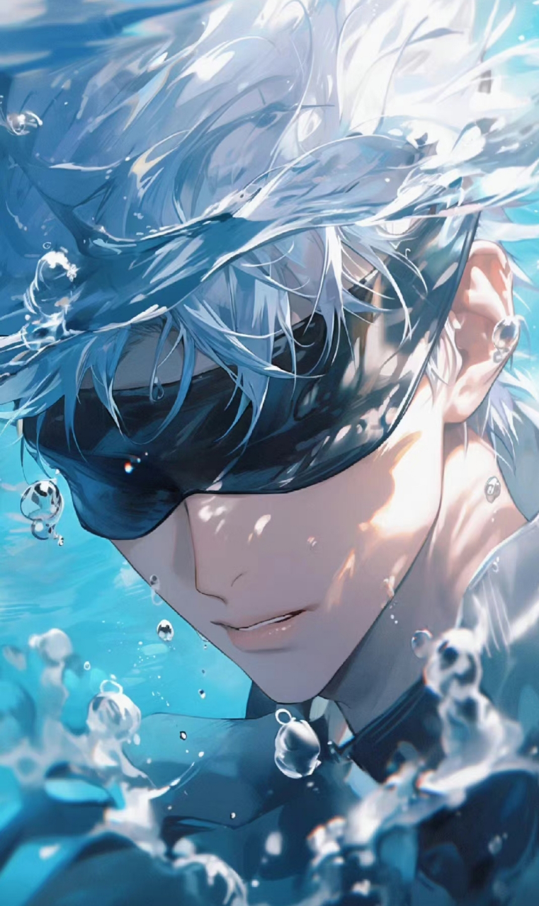 《咒术回战》五条悟壁纸主打一个帅