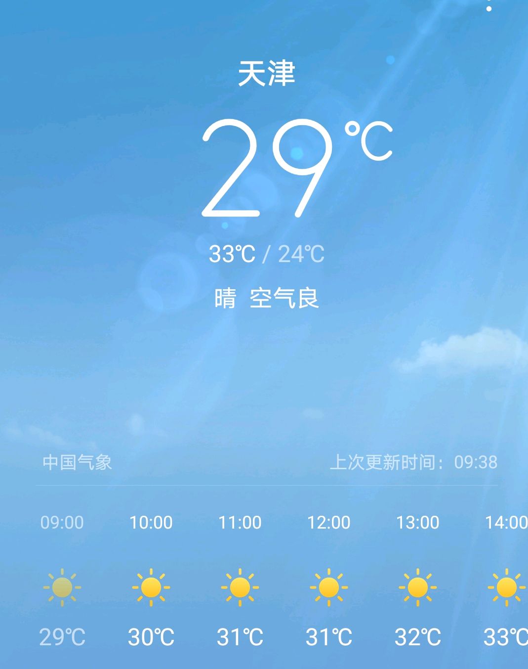 天津:8月11日最新天气预报