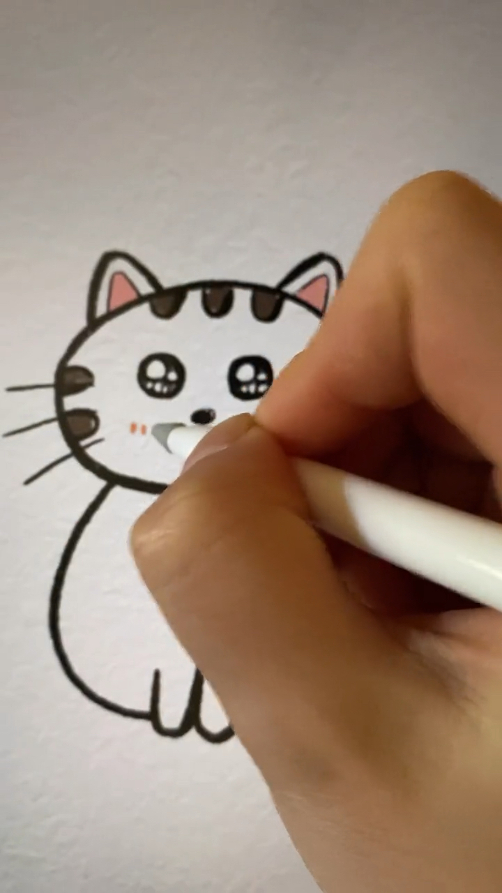 简笔画小花猫