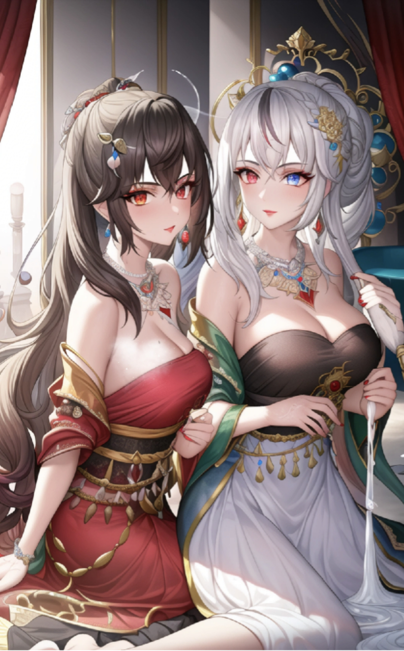 姐妹在聊天#二次元# #动漫