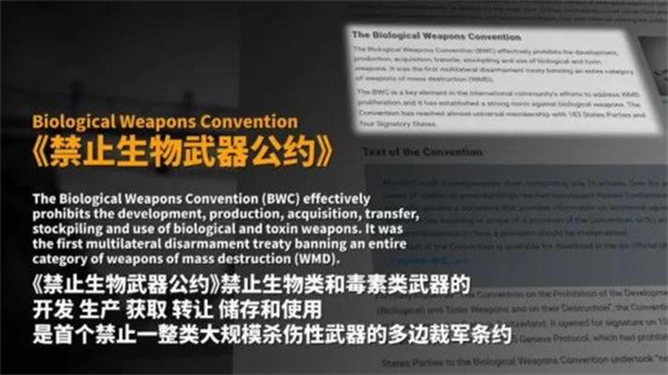 生化武器的危害大家可想而知.