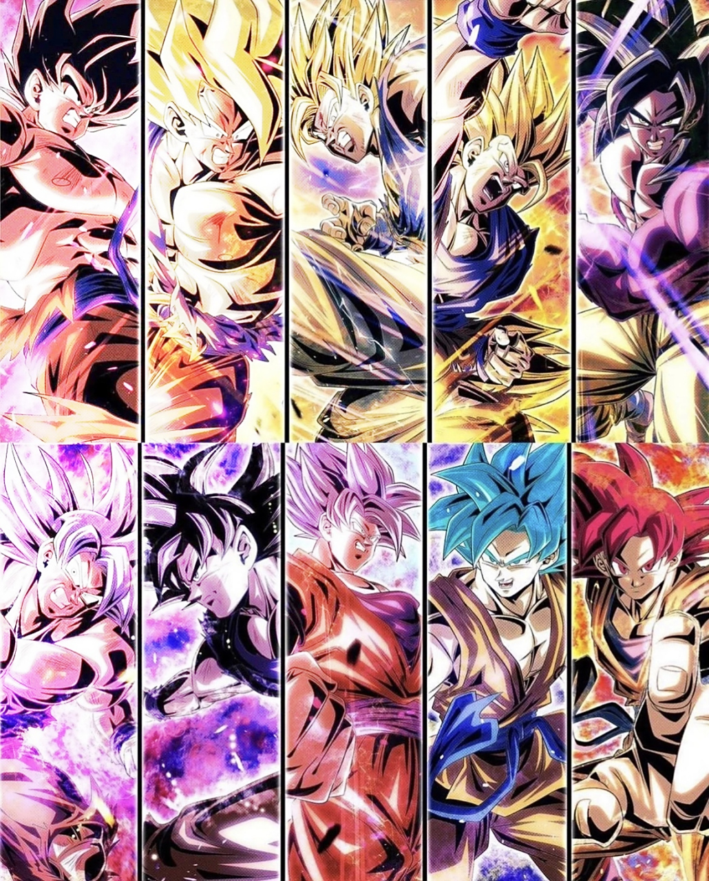 龙珠#  七龙珠的孙悟空各形态 超级赛亚人的各种形象, #动漫##动漫