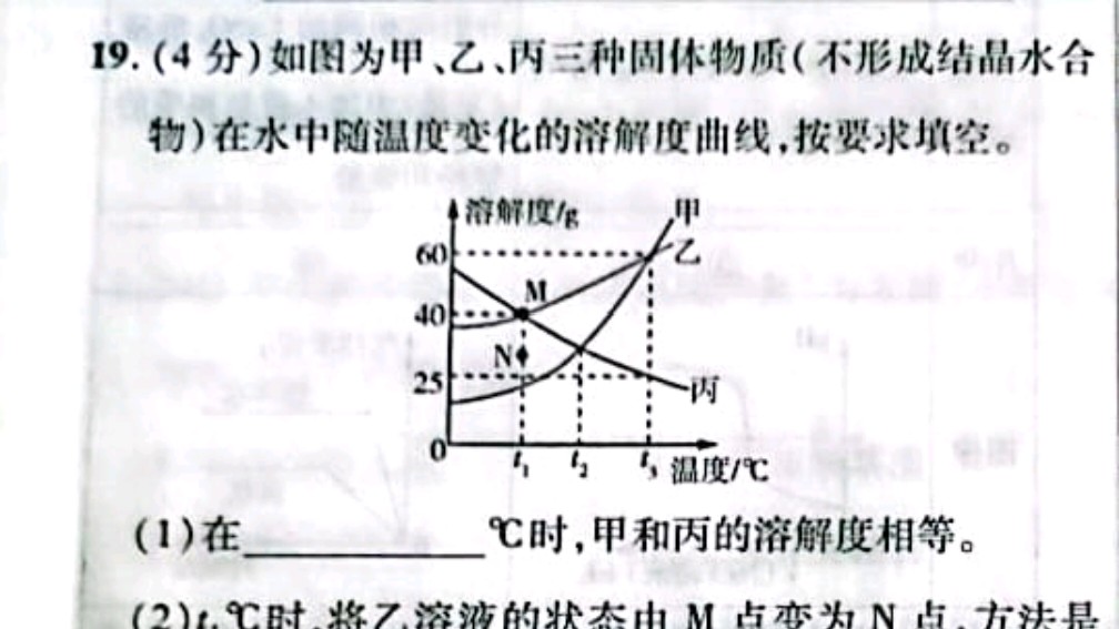 [图]中考化学溶解度曲线图题型解法