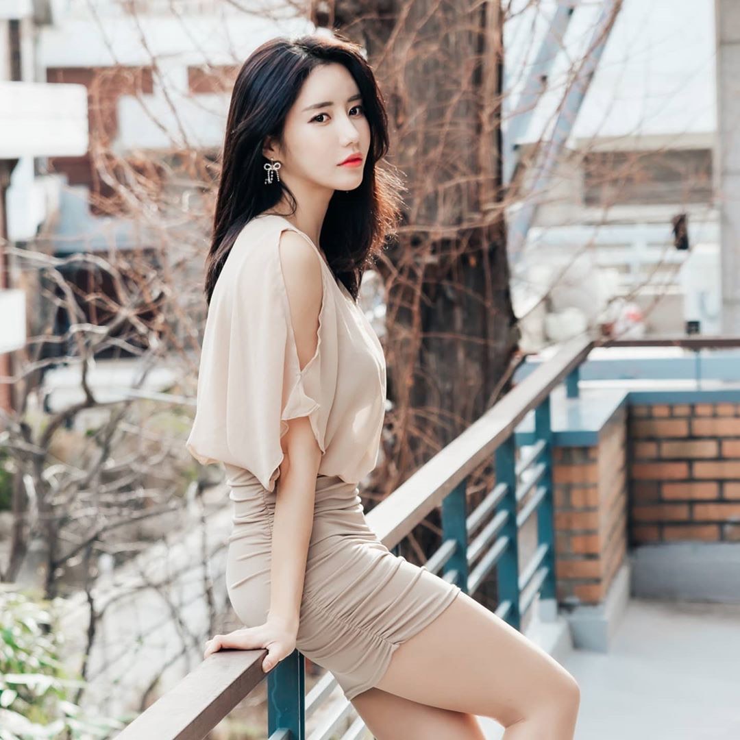 韩国人气模特林率雅,甜美可人气质清新