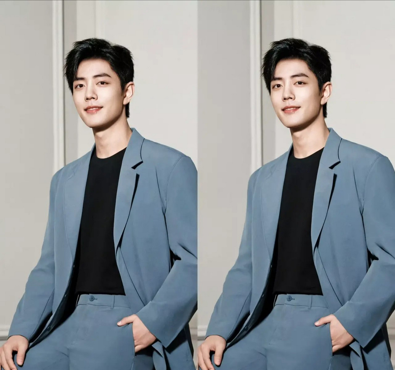 肖战李宁最新款,西服套装穿搭时尚帅气#我要上热门