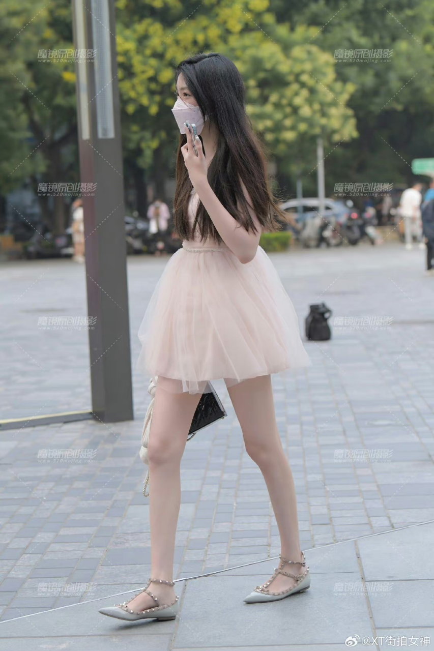 仙气满满的蓬蓬裙#时尚街拍