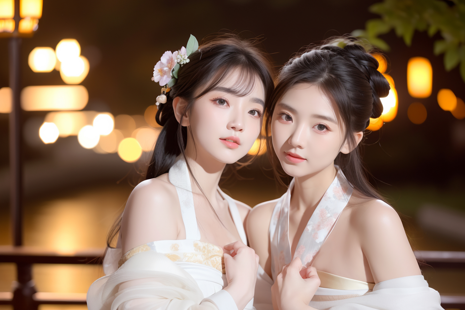 但是我觉得ai美女是真的好看,特别是这种姐妹花