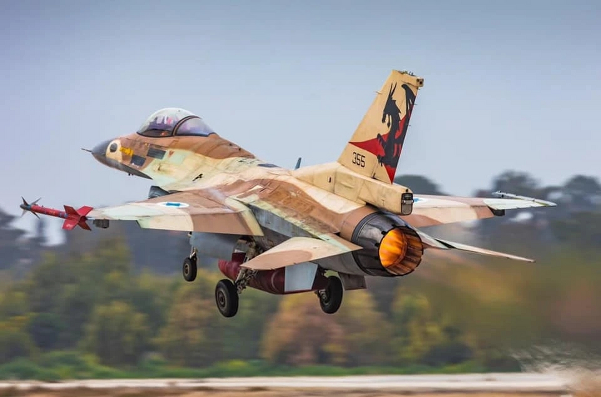 以色列空军的f-16i"索法"战斗机.