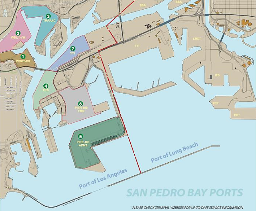 港口介绍|美国西岸最大的港口 - 洛杉矶港 los angeles,ca