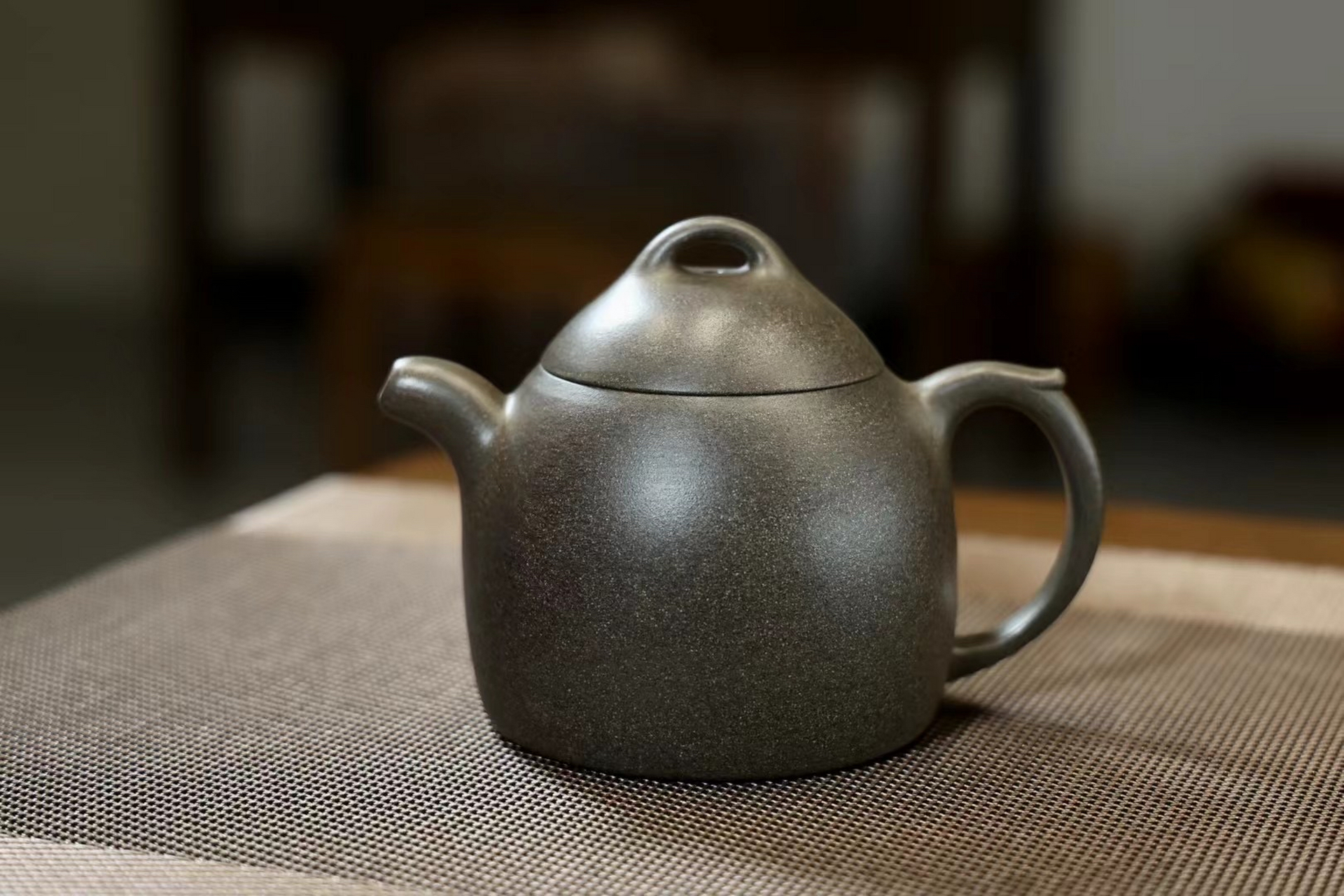 许伟军『秦权』 顶级蟹壳青泥料 280cc 全手工实用收藏精品#宜兴紫砂