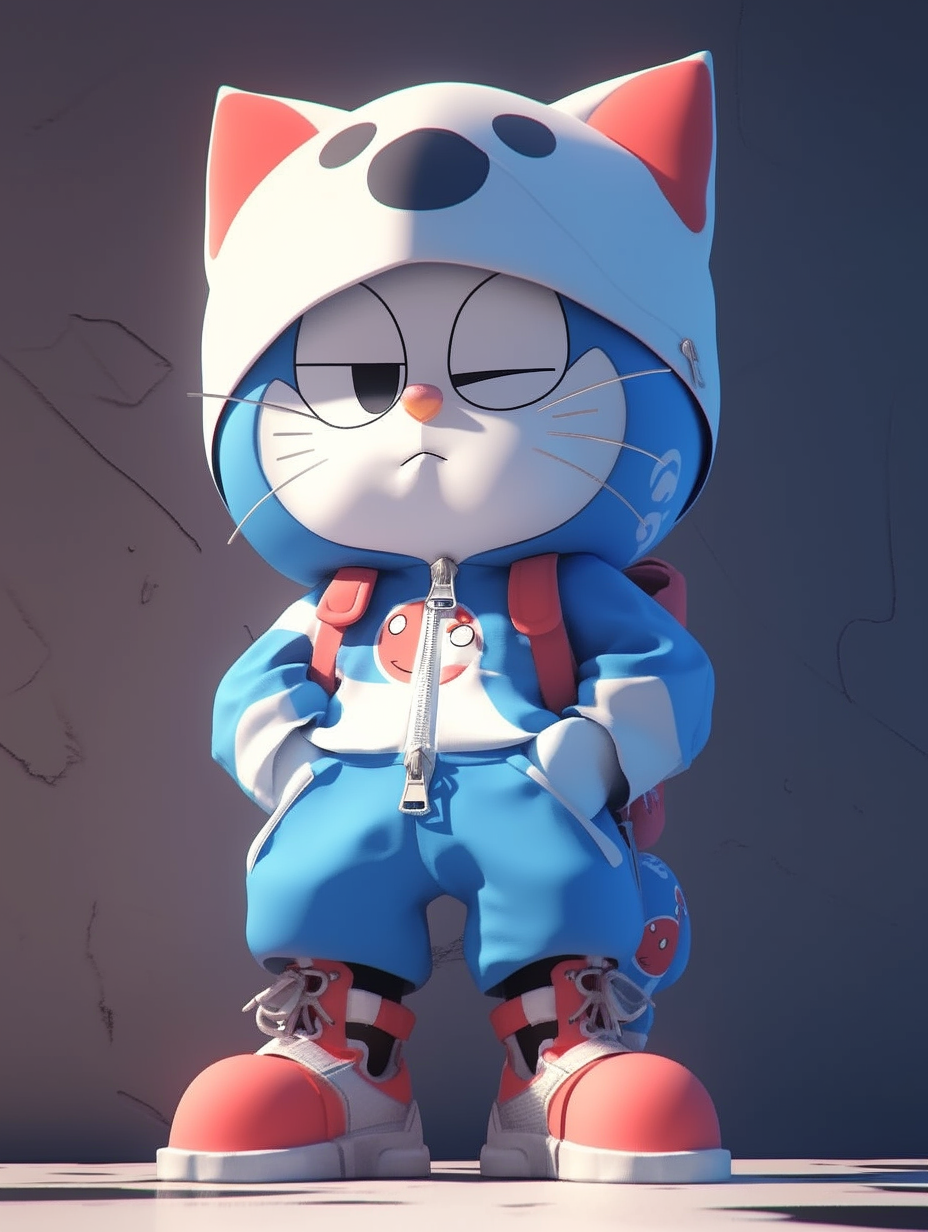 机器猫酷酷头像壁纸背景图表情包