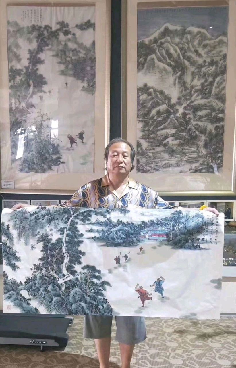 嵩岳画派郭子昂老师嵩岳文化艺术#郭子昂嵩岳画派# @艺惠藏 #艺惠藏