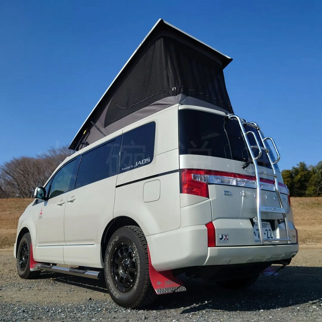 自带"车顶帐篷",新款"旅居"三菱得利卡亮相,方正造型 四驱