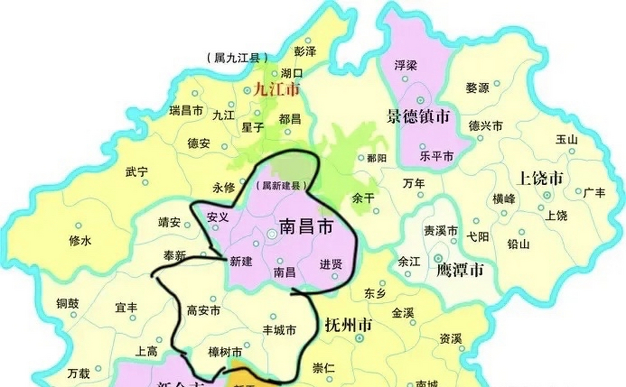 南昌是江西省的省会,总面积7402平方公里,总人口660万