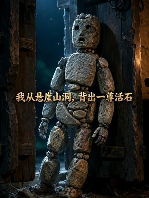 我从悬崖山洞，背出一尊活石
