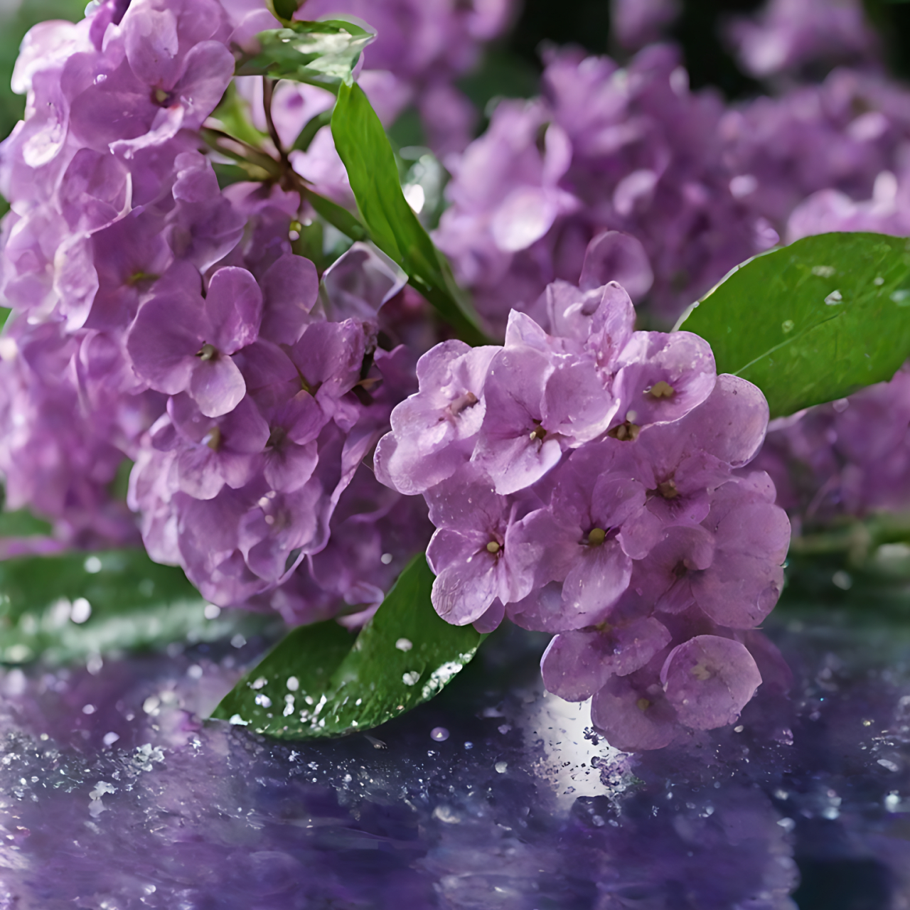 紫丁花的照片图片