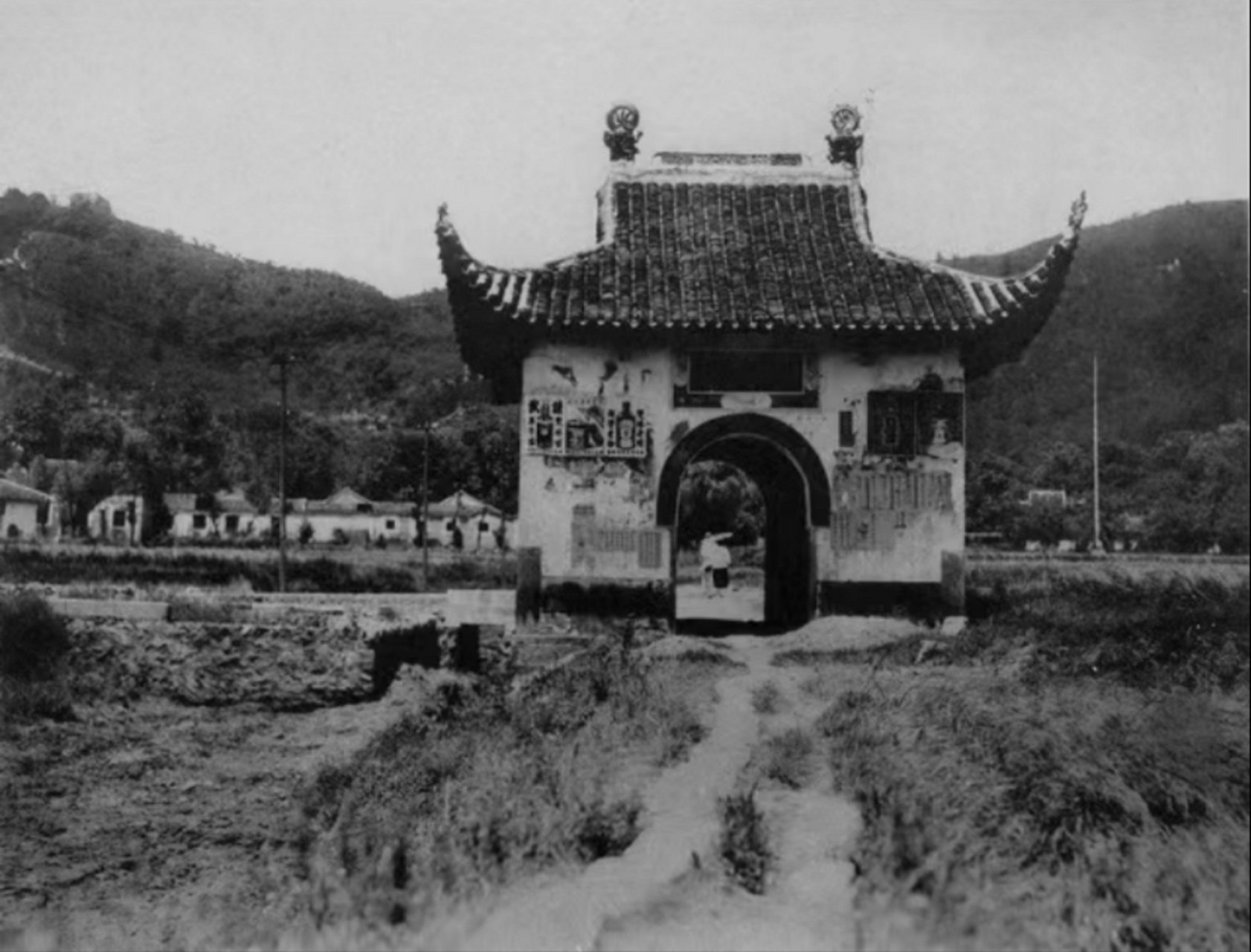 民国时期,湖南长沙岳麓书院,这是中国最古老的书院,古建筑保存完好