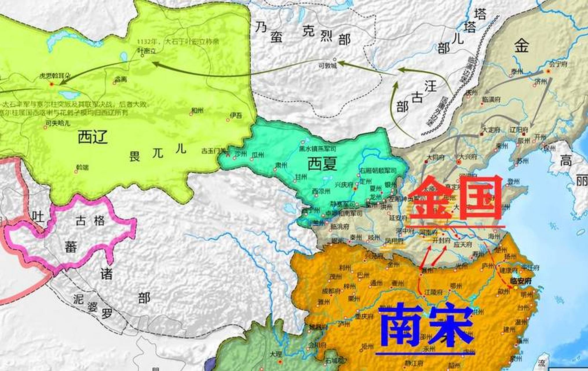 韩侂胄组织开禧北伐,声势浩大,金朝吓一跳,以为南宋有备而来这次肯定