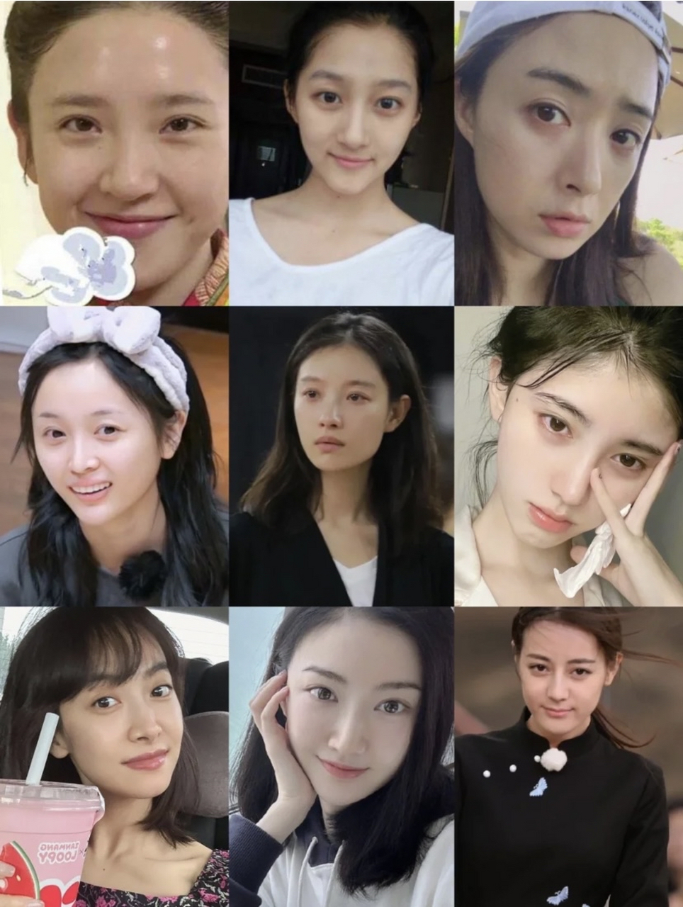 内娱女明星素颜大合集  也许这就是和普通人的壁垒吧[流泪]  #鞠婧祎