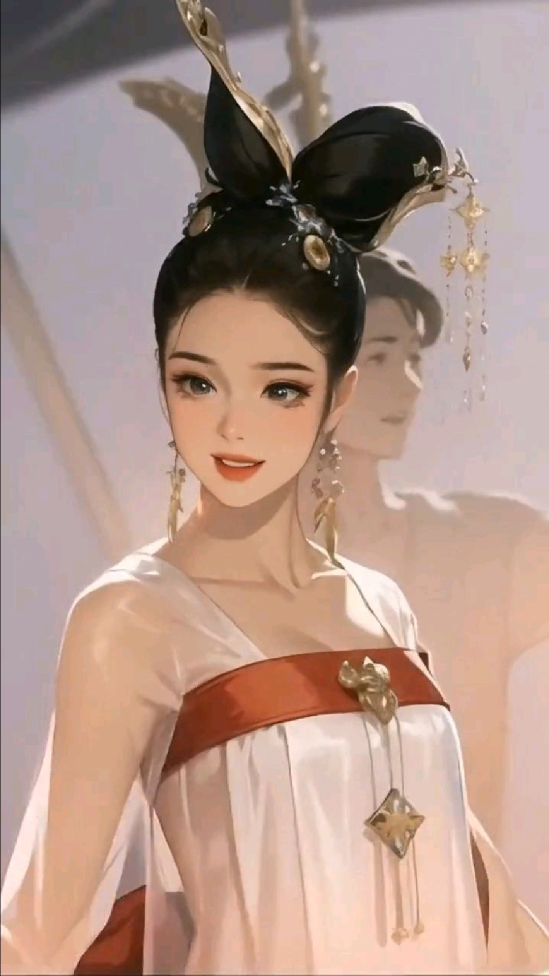 纤腰弄明月,长袖舞春风(唐)#二次元#汉服#国风#古风古韵#东方美学