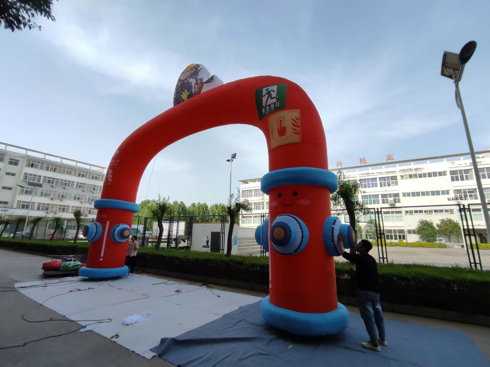 充气消防拱门气模丨拱门气模定制丨气模厂家大型气模商场美陈广告