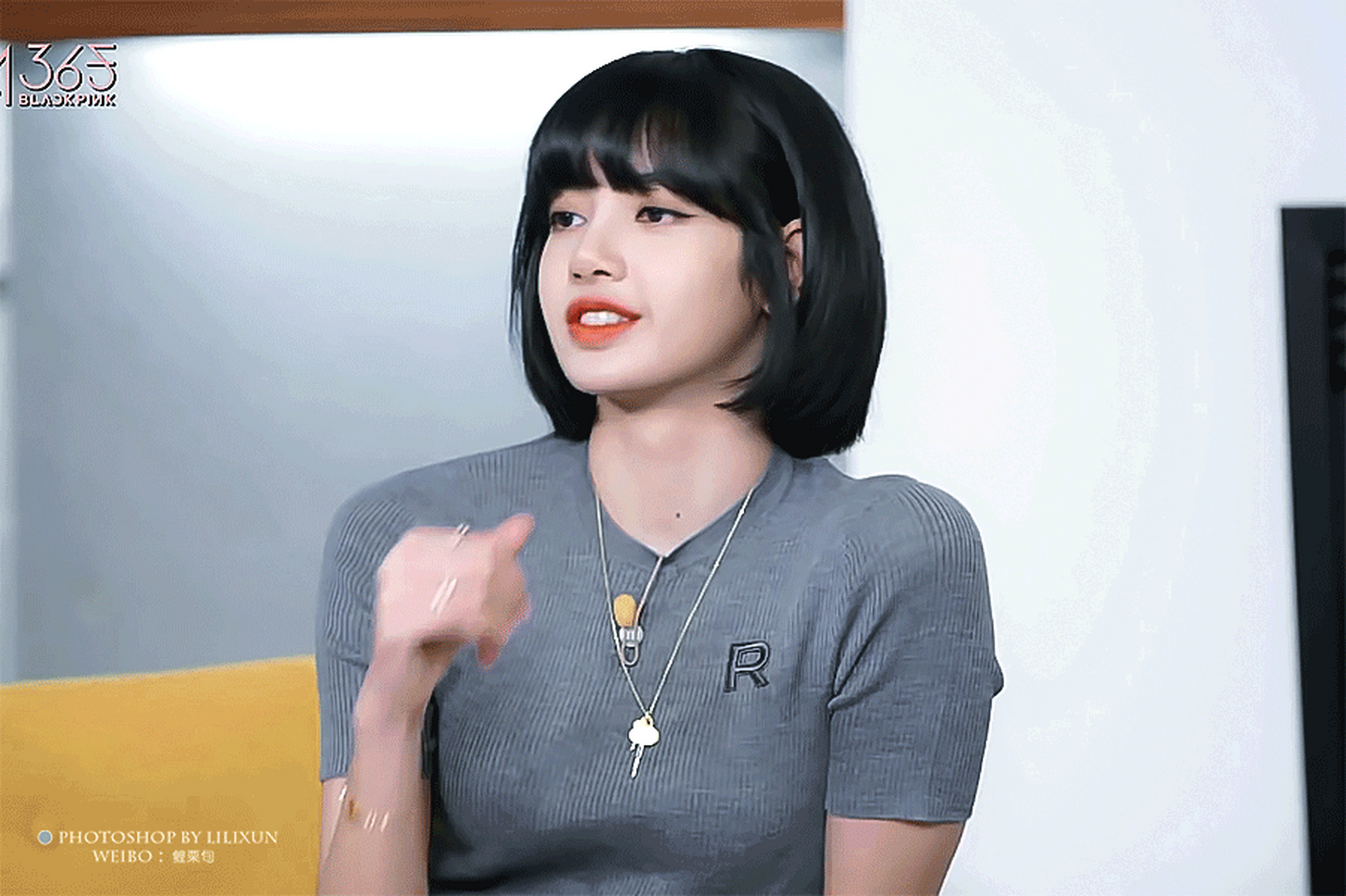 lisa其实长发短发都一样好看,关键是刘海一定要在!