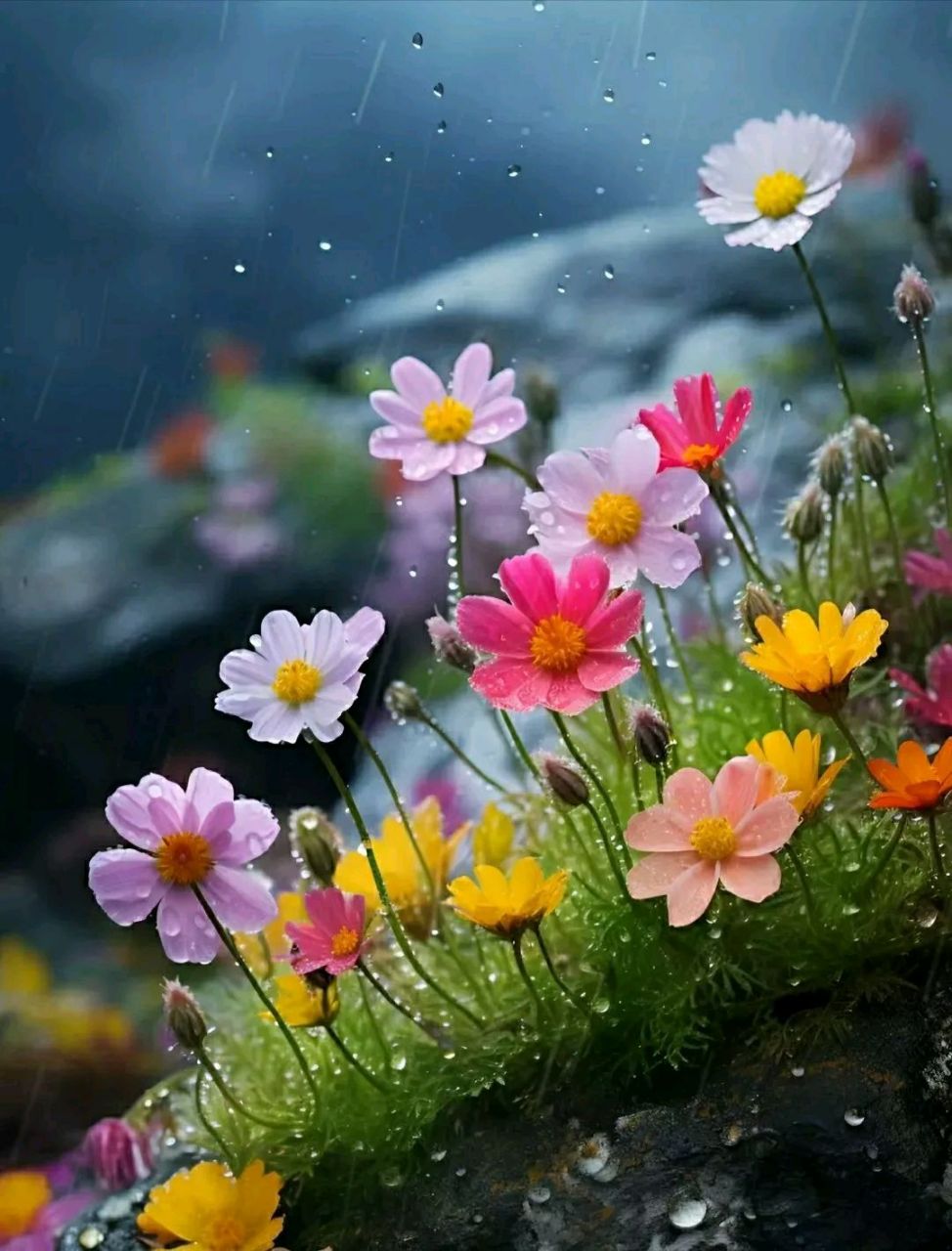 秋雨中的小花#摄影# #中国美景大赏