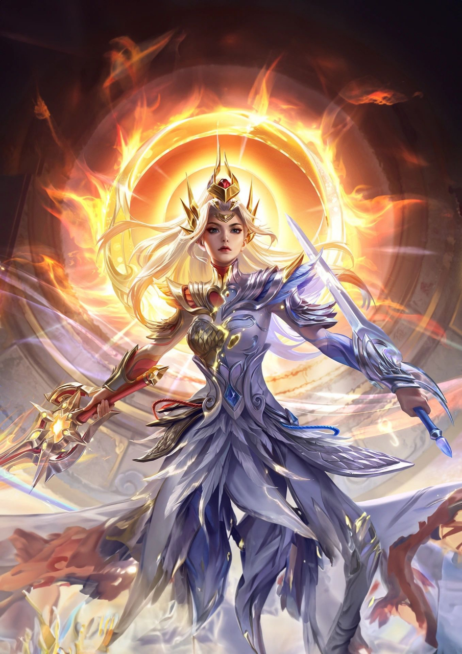 王者荣耀海报 - ps beta智能填充|||这次选了大乔白鹤梁神女,诸葛亮