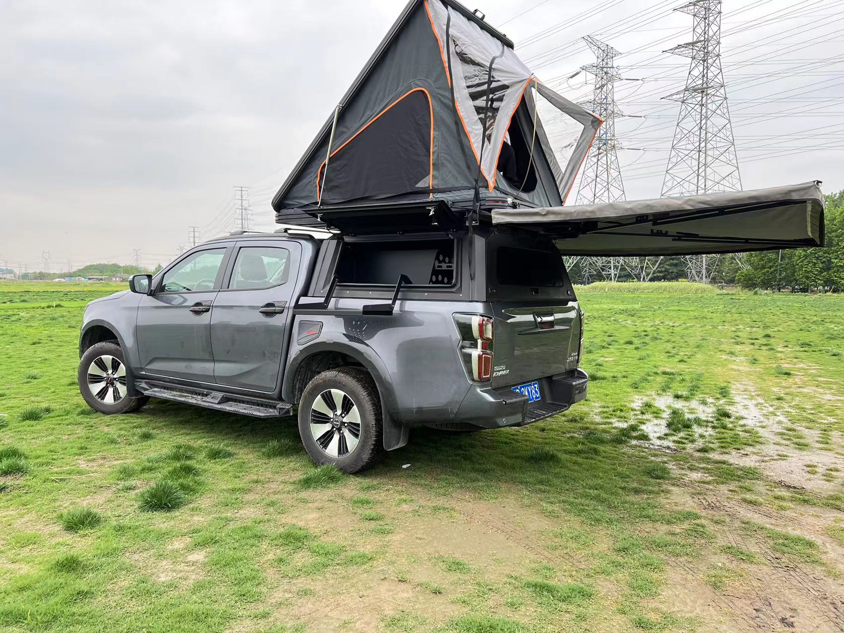 皮卡车三开门后箱高盖专用帐篷侧帐装备