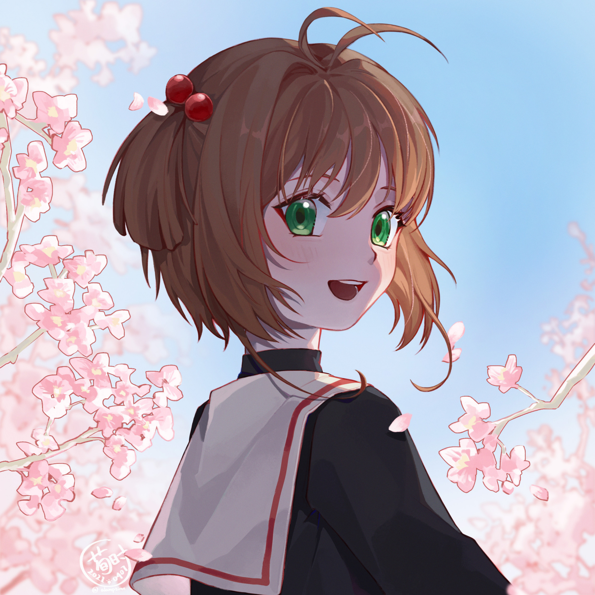 "初代萌王″木之本樱美图,超阔爱!