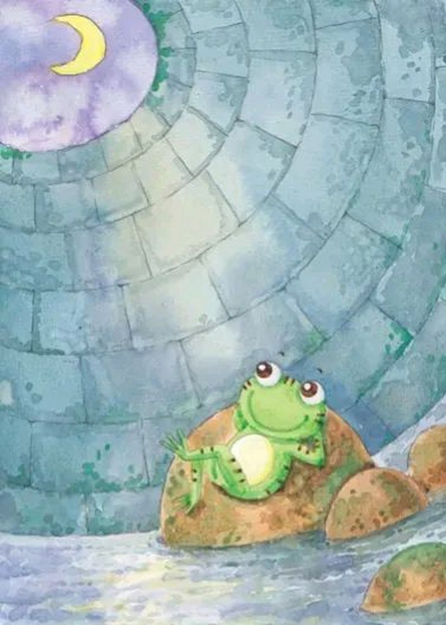 "要不要下来乘凉?"青蛙出声邀请.