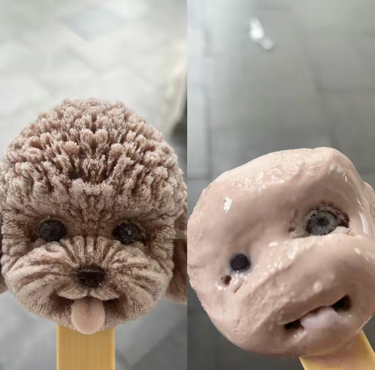 可爱的小狗狗雪糕,你下得去口吗?
