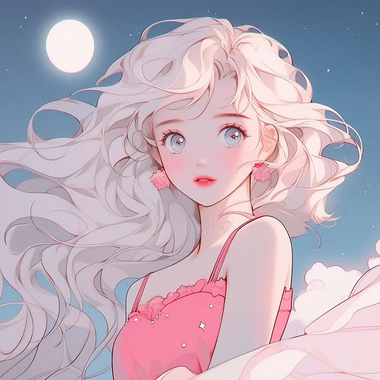 粉色系头像:女孩子都是喜欢粉色的吧,只想做你喜欢的小公主.