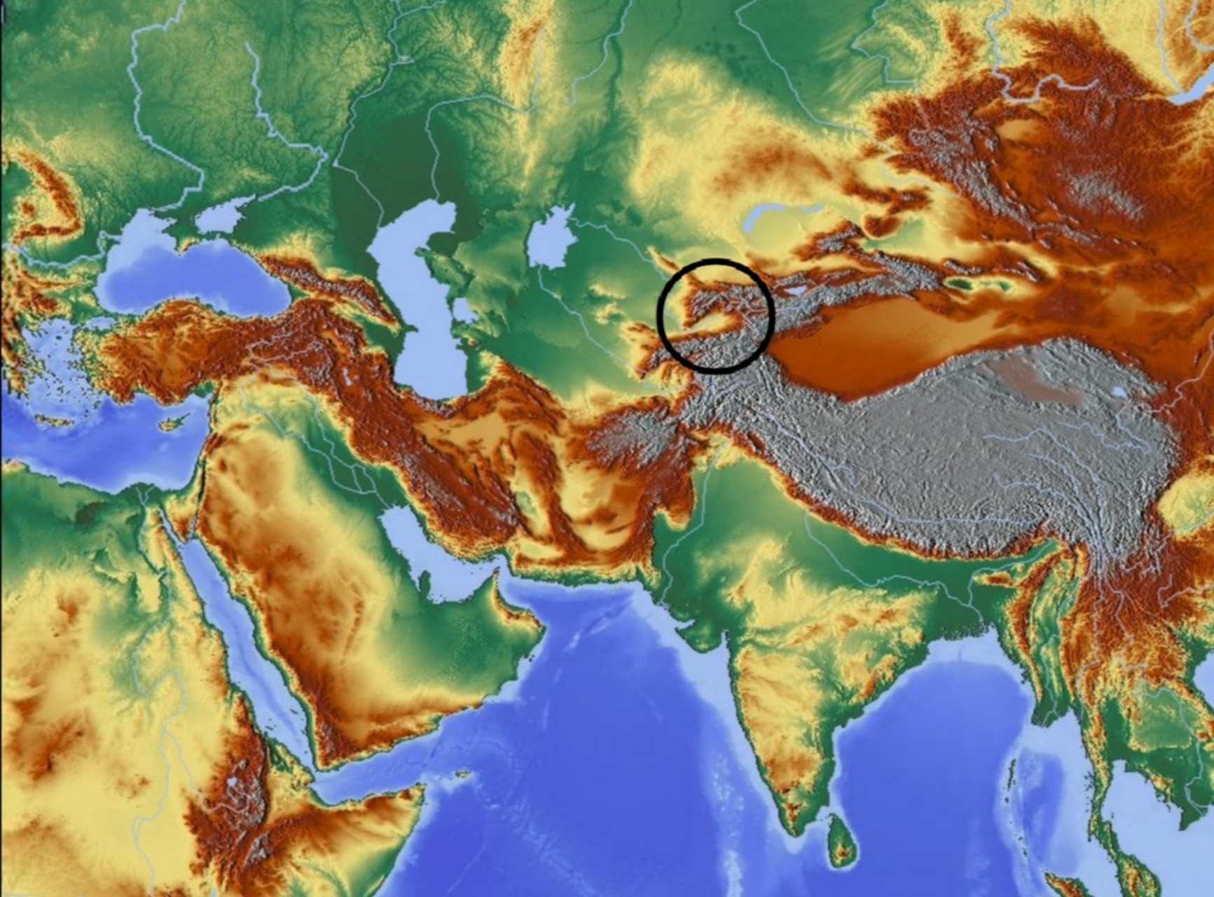 整个中亚只有一块宜居地,费尔干纳盆地.