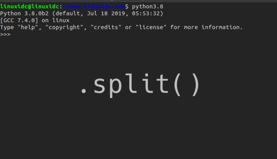 python中split什么意思