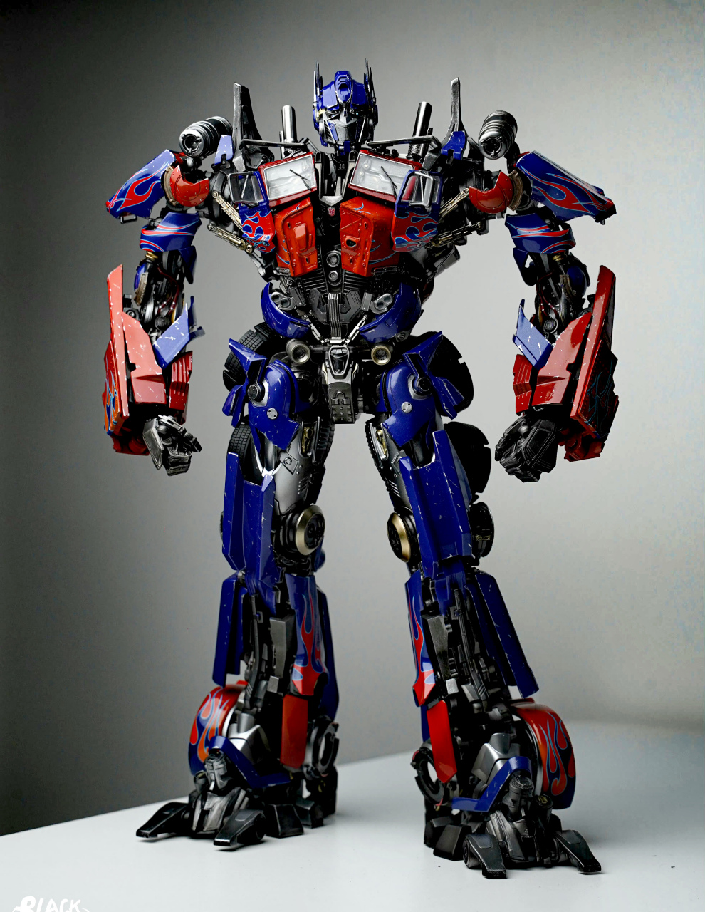 模型欣赏:threezero dlx 变形金刚2 擎天柱全身改件涂装成品展示,在