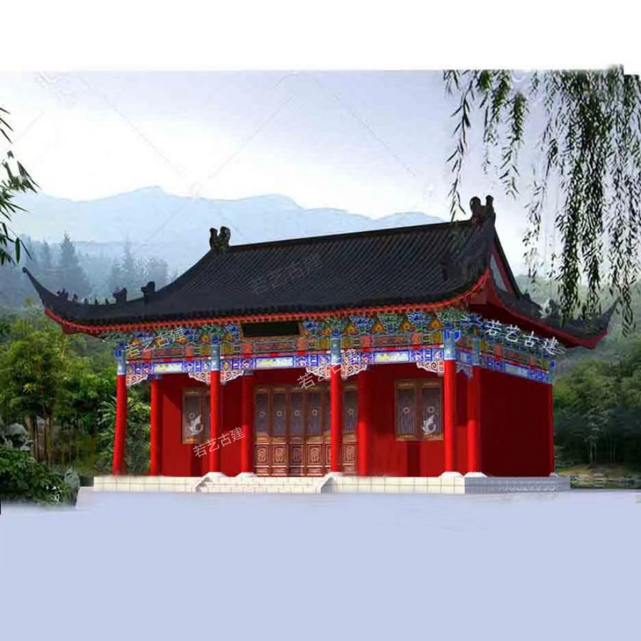 从设计到施工,农村小祠堂如何改造成古建庙宇?