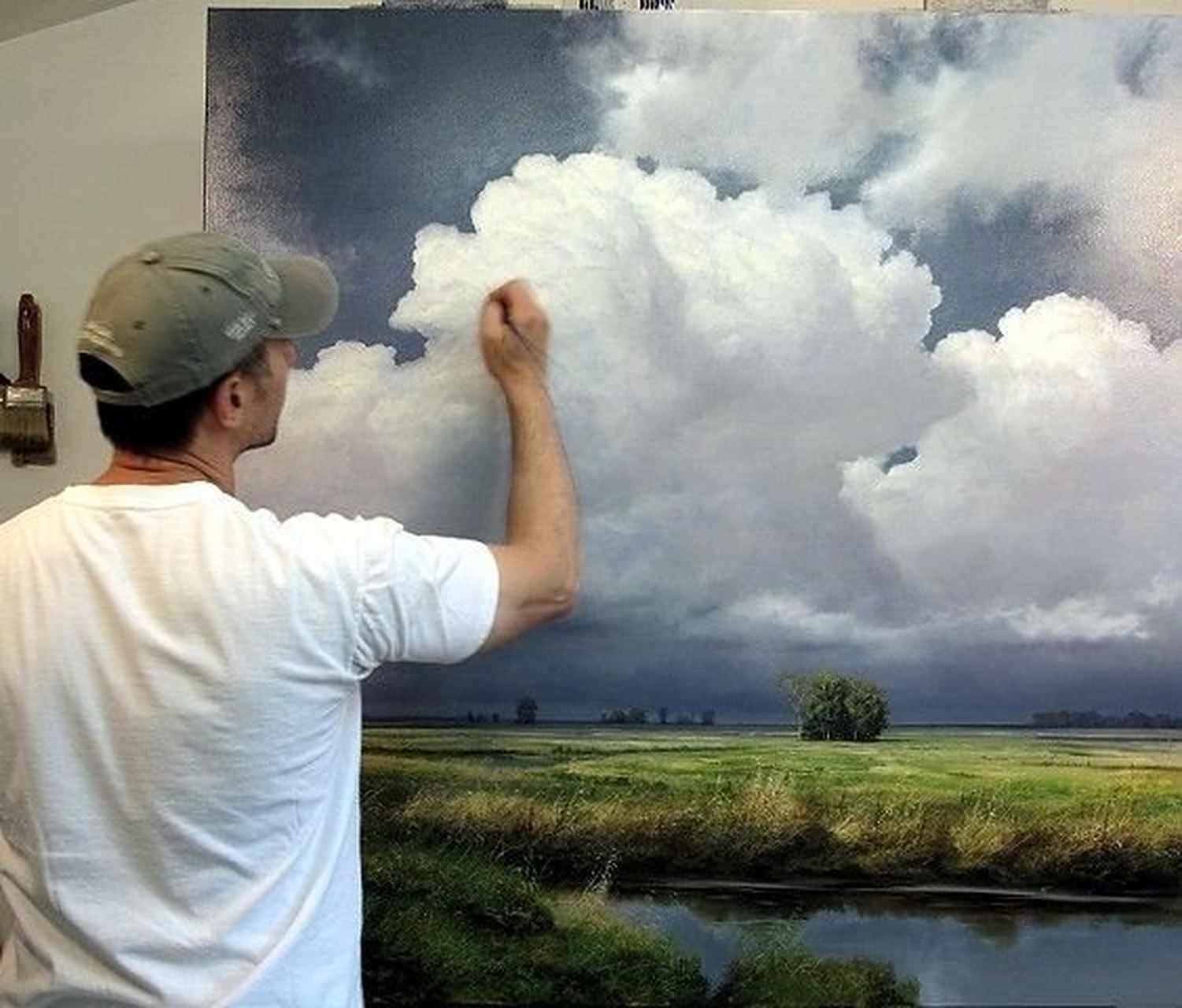 艺术家 renato muccillo 画中的云与天空 ​​​ #绘画欣赏