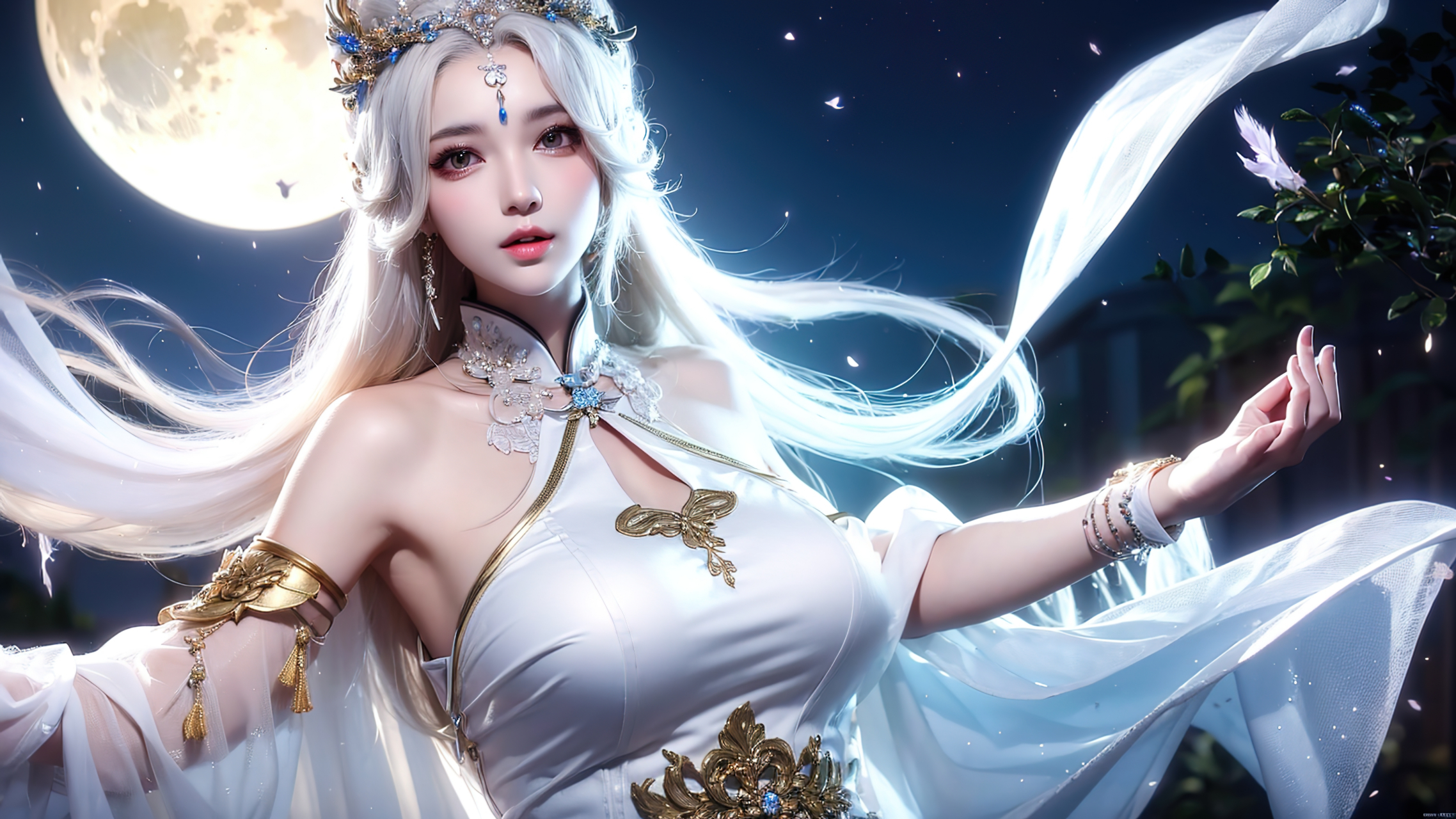 ai绘画月之女神