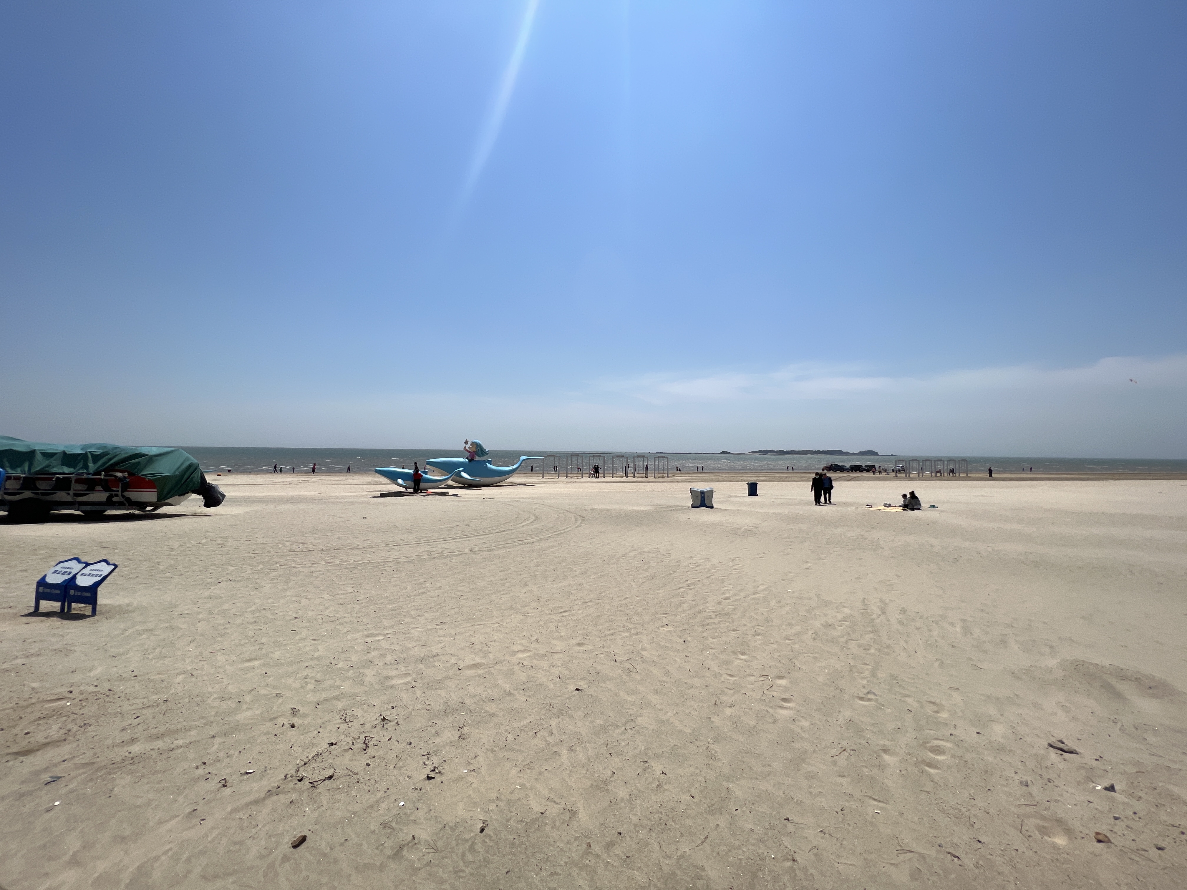 山东威海乳山银滩五一受疫情影响人也少了很多