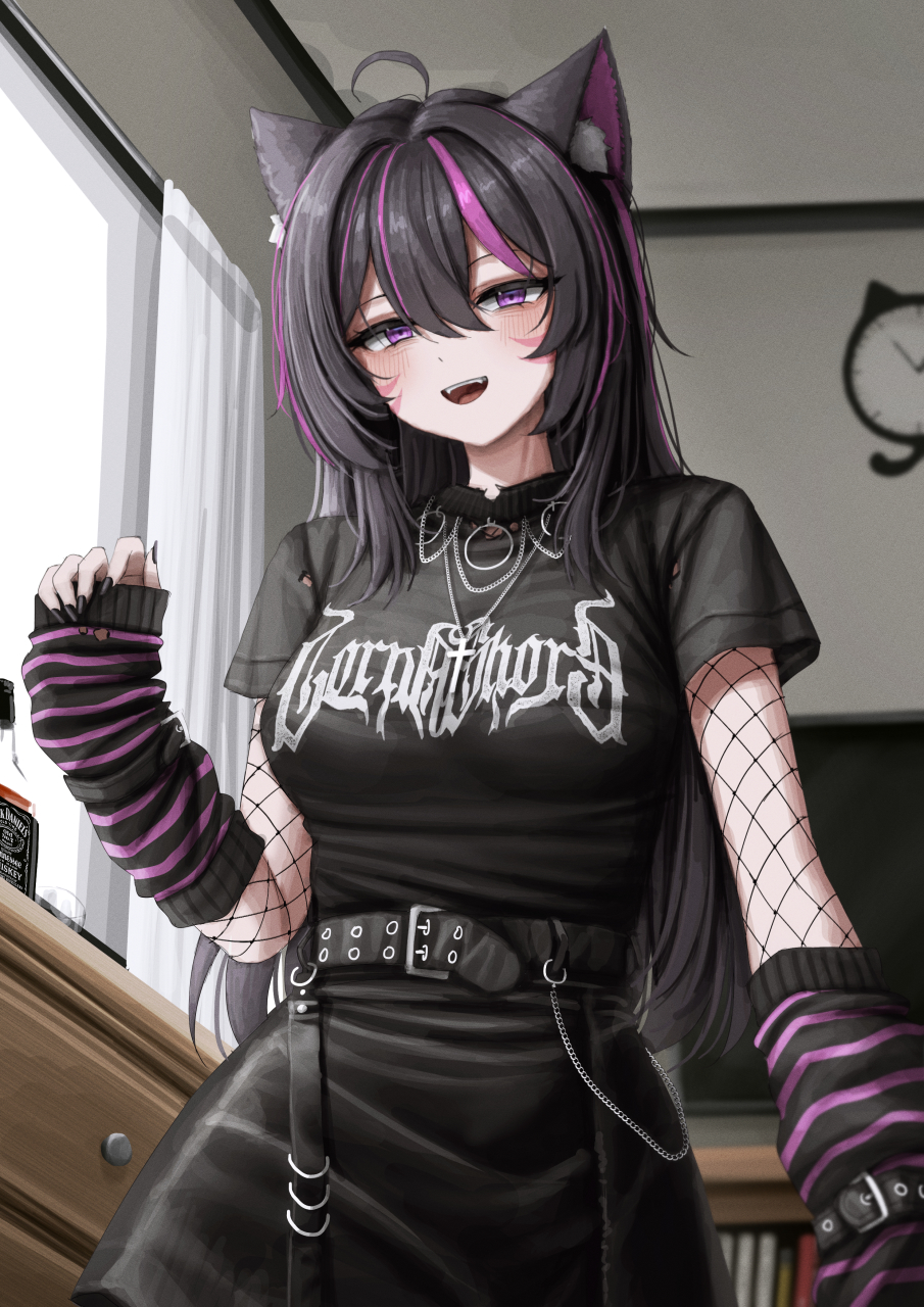 画师:lobsteranian,哥特风少女#二次元美图# #我爱二次元# #二次元萌