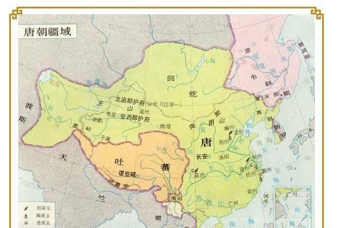 唐朝开元年间地图图片